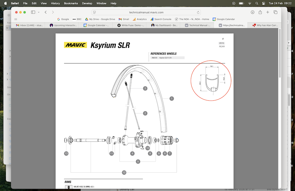 Mavic Asymmetric rim